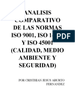 Analisis Comparativo de Las Normas Iso 9001