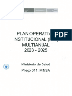 Plan Operativo Institucional (POI) Multianual 2023-2025