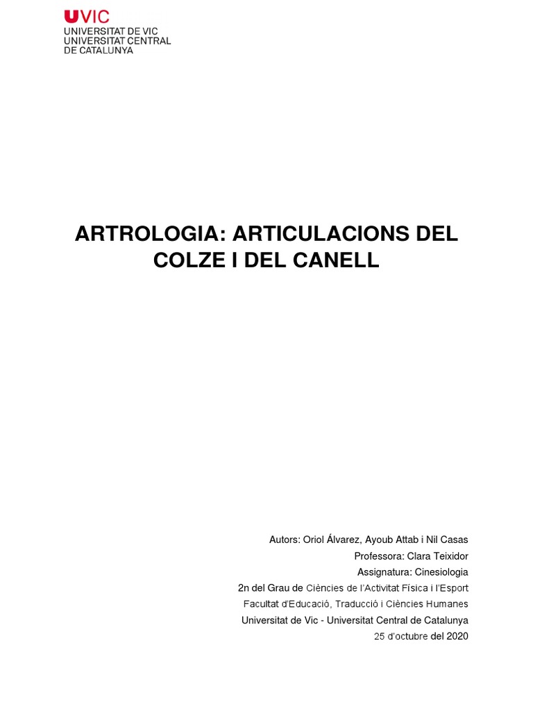 STD3 Artrologia Colze Canell | PDF