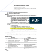 Standard Work Document Cold V Warm Wclinic Encounter 1