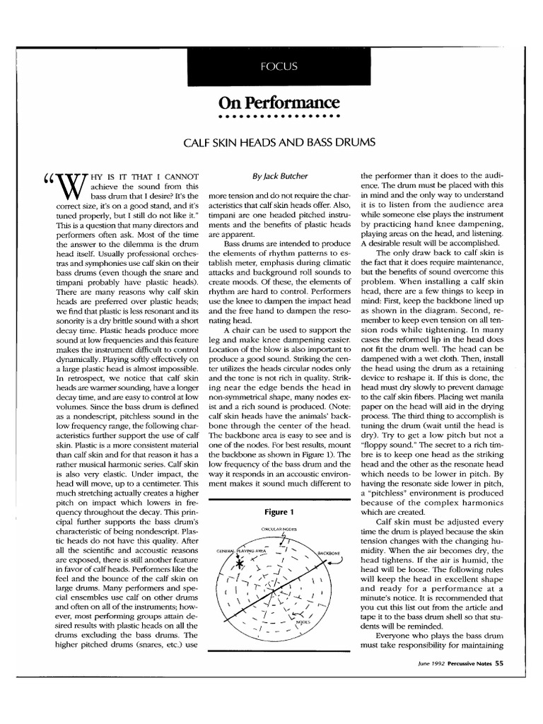 Bass Drum Calf Skin P.N 92 PDF