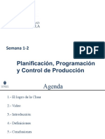 Planificación producción control