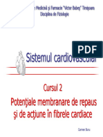 2. Potenţiale Membranare de Repaus Si de Actiune in Fibrele Cardiace