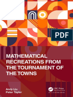 Mathematical Recreations From The Tournament of The Towns - Liu Problems