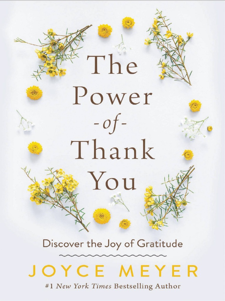 The Power of Thank You Discover The Joy of Gratitude (Joyce Meyer ...