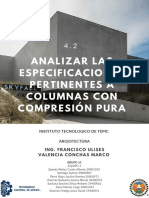 Analizar Las Especificaciones Pertinentes A Columnas Con Compresión Pura