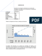 Análisis de Pareto de defectos en envasado de tequila