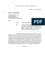 CARTA COLCABAMBA SOLICITANDO PRESENTACION DE GARANTIA DE FIEL CUMPLIMIENTO