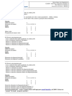 Exercício em Sala 08 - Matrizes