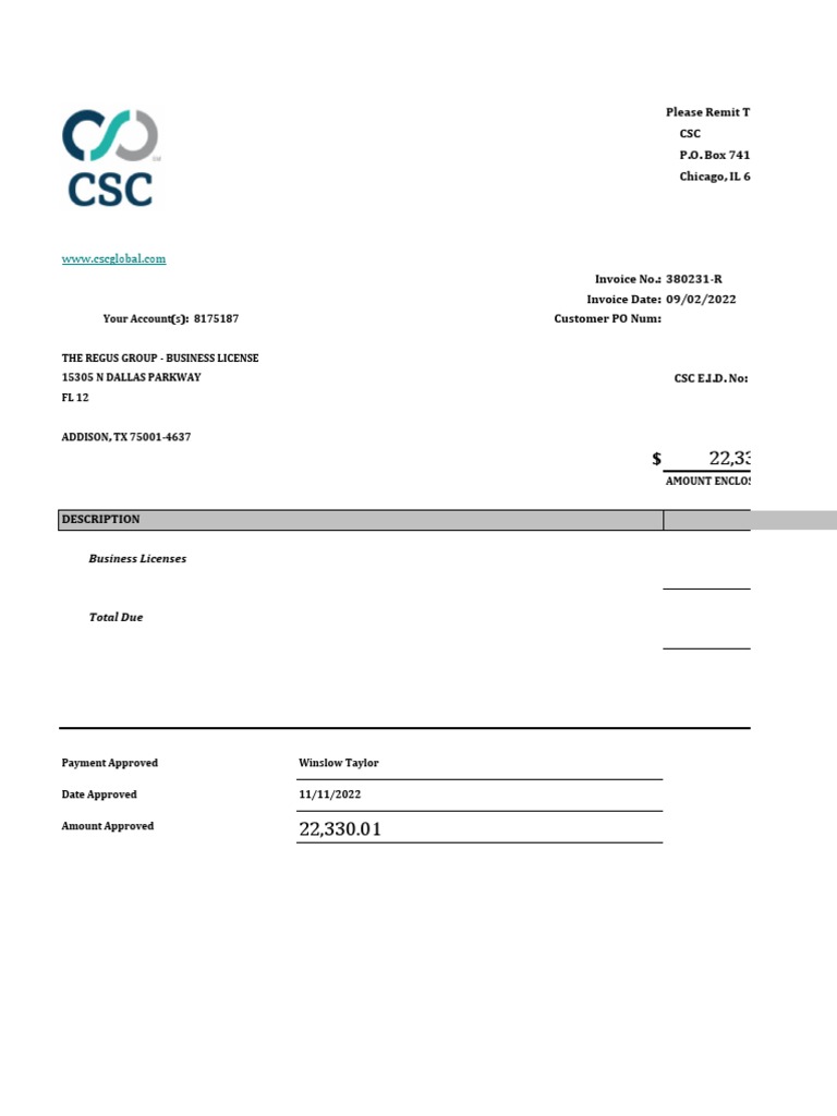 Summarized - Invoice - 380231R | PDF