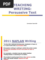 Teaching Writing Persuasive