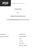 Download Consumer Perception-tata Nano by galiharish SN60840546 doc pdf