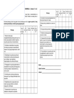 Evaluation Form