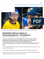 Skellefteå-Stjärnan Hyllas Av Förbundskaptenen: "Otroligt Bra" - SVT Sport