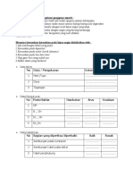 Tabel Perawatan Kipas Angin