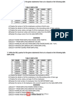 SQL queries for employee database