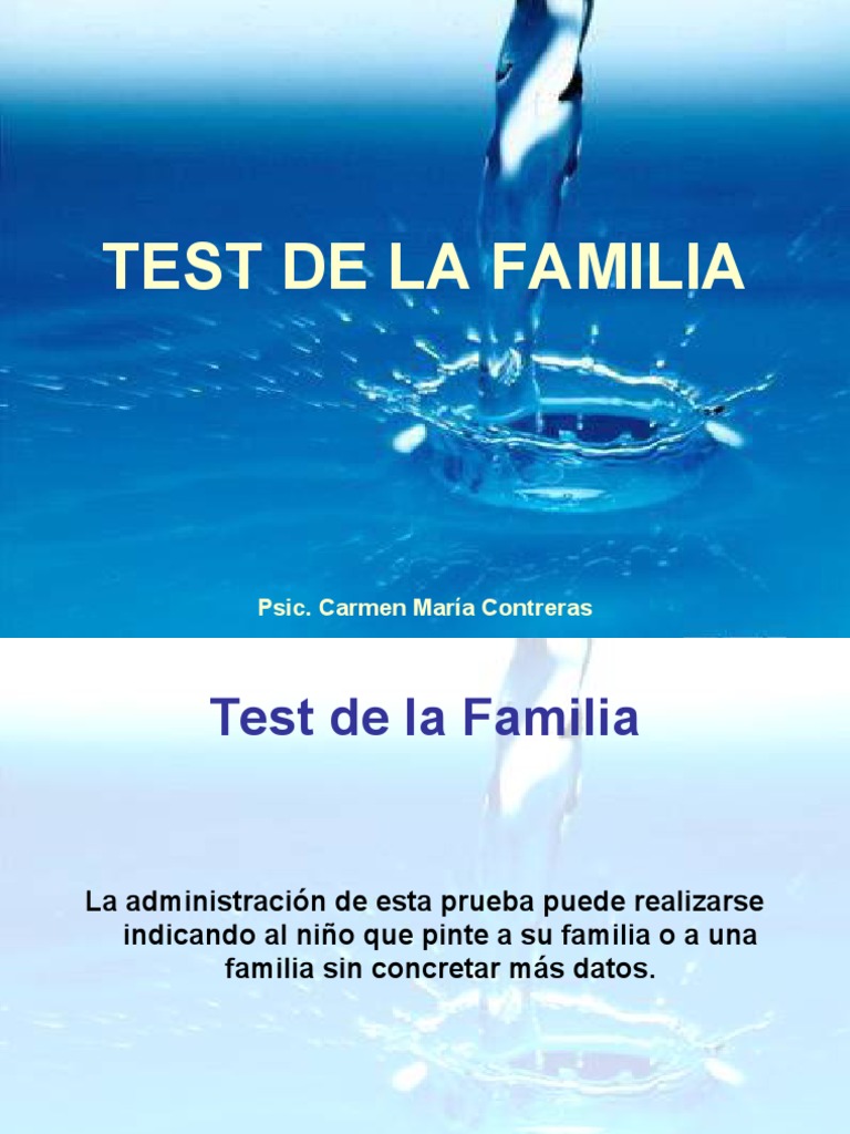 Test de La Familia | PDF | Dibujo | Las emociones