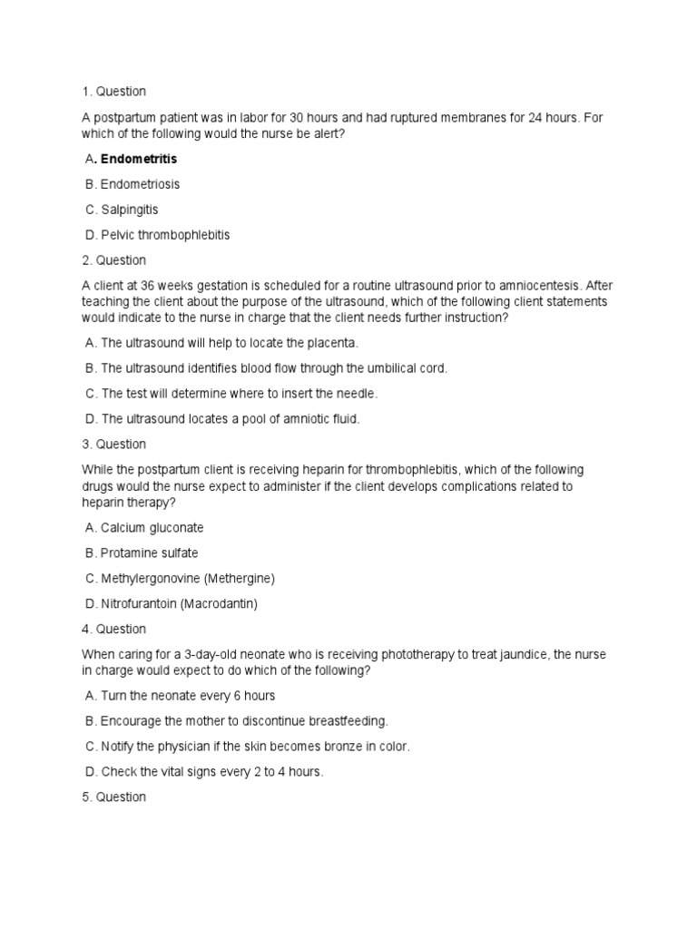 Nurseslabs Maternity Nursing Q Only | PDF | Childbirth | Pregnancy