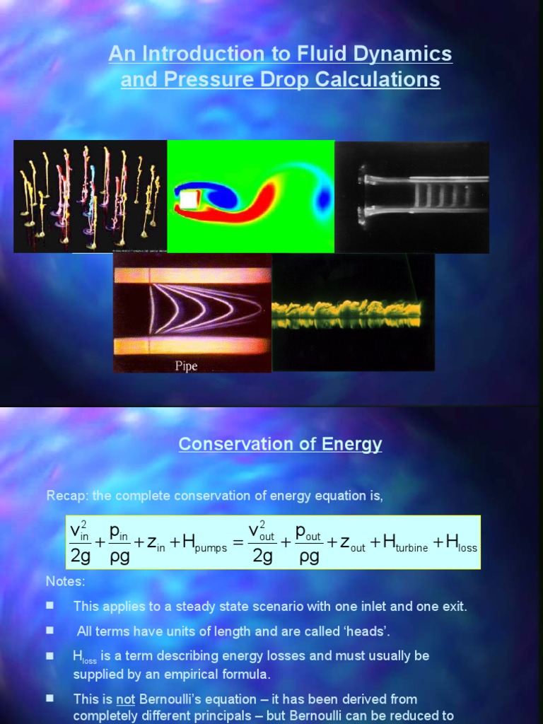 Fluid Dynamics and Pressure Drop Guide | PDF | Reynolds Number | Fluid ...