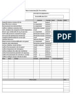 Check List Manutenção Preventiva Desumidificador Sdi 8