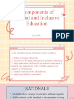 Components of Special and Inclusive Education