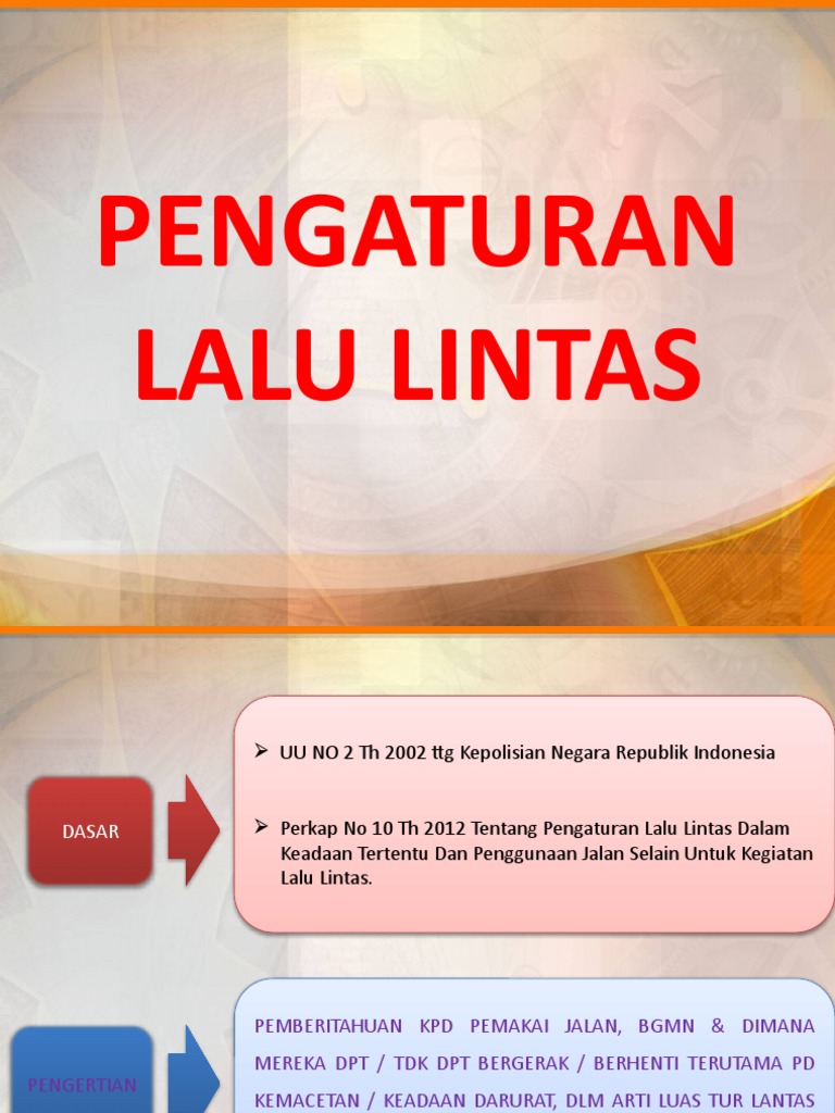 12 Gerakan Dasar Lalu Lintas | PDF