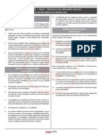 Inss 15 Simulado Tecnico Do Seguro Social Folha de Respostas