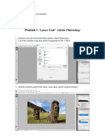 Tugas TIK, Praktek 1 Lasso Tool (Adobe Photoshop) .