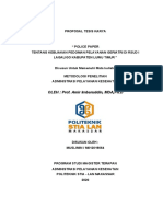 Tugas Akhir. Proposal Tesis Karya _Policy Paper _Endang Susilowati.NPM012019067