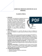 Complicaciones Del Embarazo Despues de Las 20 Semanas