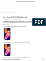 Hard Reset SAMSUNG Galaxy A10s, How To - HardReset - Info