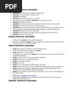 Download Abandon Sentence Examples 1 by Vinothasoni Yesumony SN60843011 doc pdf