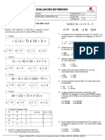 6º Evaluacion Nº1 Matematicas