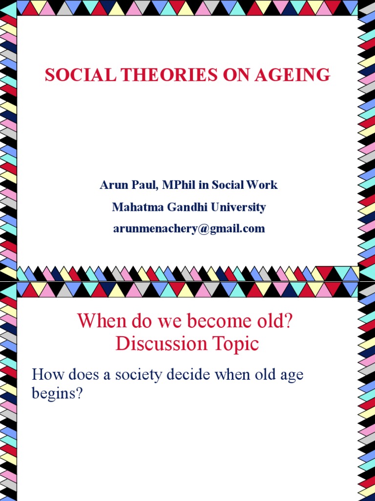 Theories of aging deviance sociology ageing