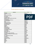 Eurosatory 2022 Liste Des Exposants FR 6 Juin 2022