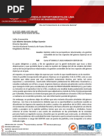 Carta de Capítulo Forestal del CIP al director ejecutivo del Serfor
