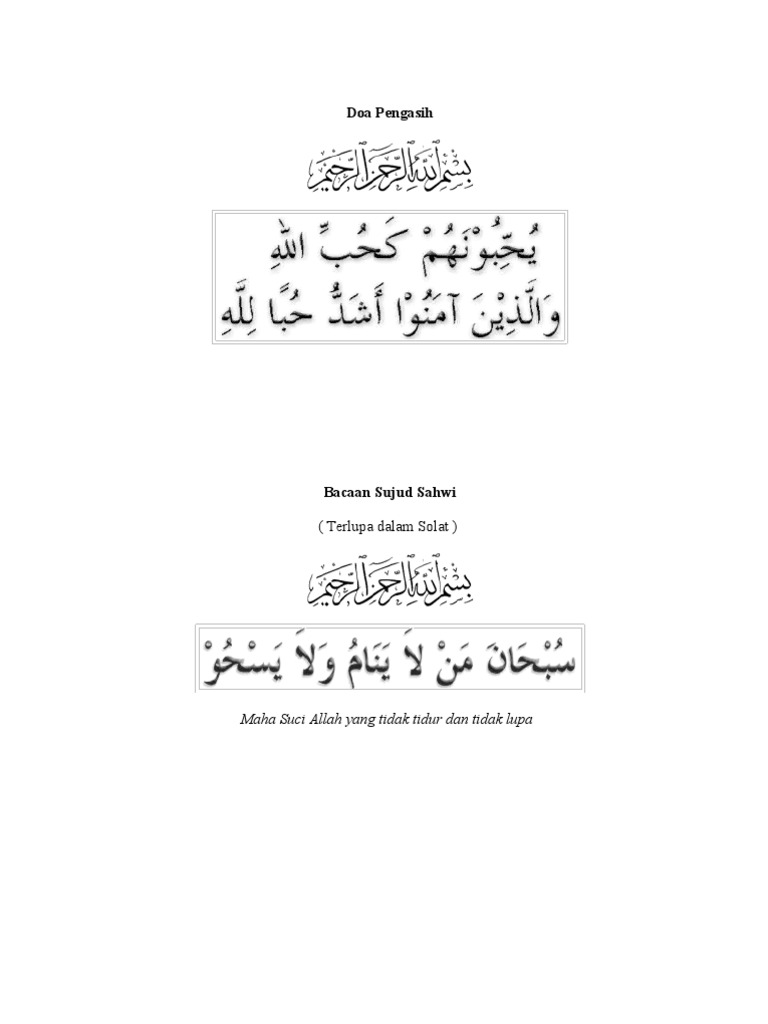 Himpunan Doa Doa Pilihan Pdf