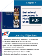 Behavioral Processes in Marketing Channels