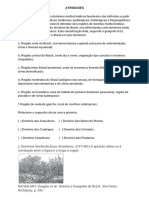 Domínios Morfoclimáticos Brasileiros segundo Aziz Ab'Saber