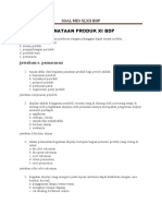 Soal Mid Xi, Xii PD