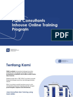 Inhouse Online Training Concept - PQM Consultants