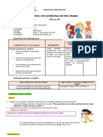 Trabajamos Con Problemas de Dos Estapas - Matematica