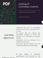 Auditing IT Governance Controls
