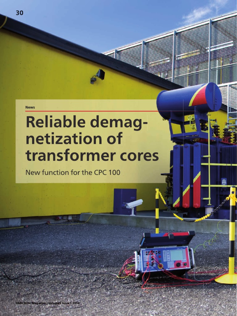 CPC 100 CP SB1 Article Reliable Demagnetization of Transformer Cores ...