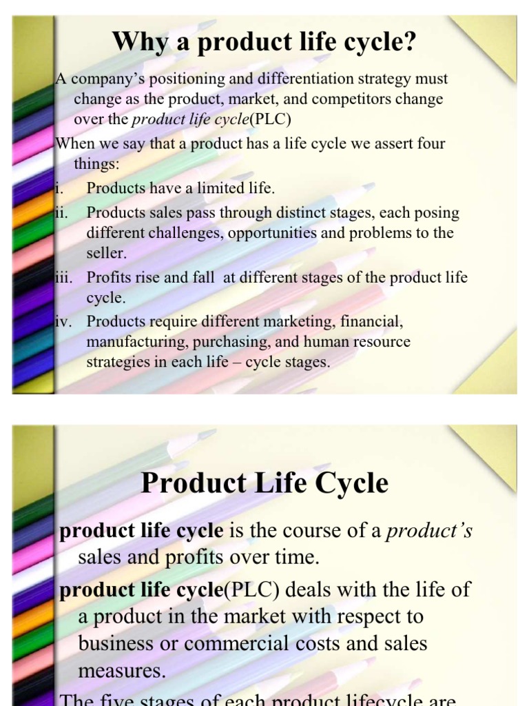 Product Life Cycle & Marketing Strategies | PDF | Strategic Management ...