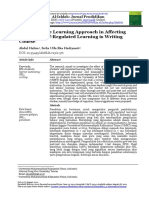 Metacognitive Learning Approach in Affecting Students' Self-Regulated Learning in Writing Course