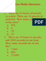 Maths Questions Grade 4