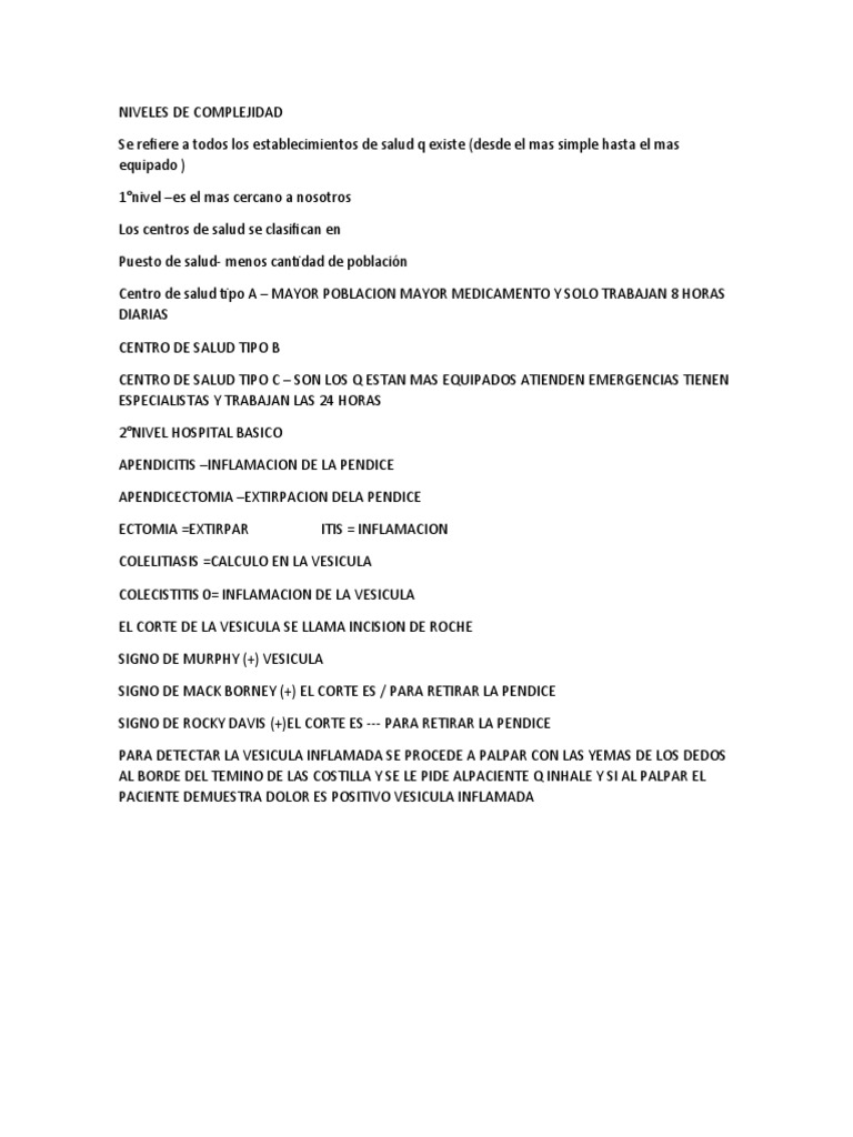 Niveles de Complejidad PDF