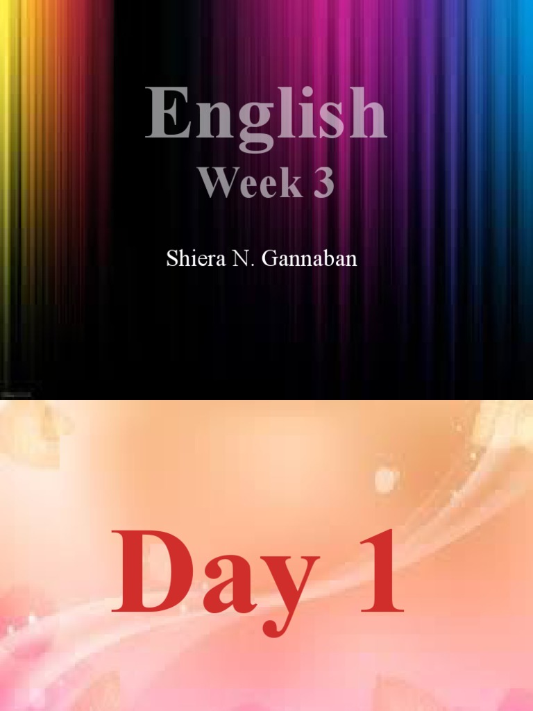 English Week2 | PDF