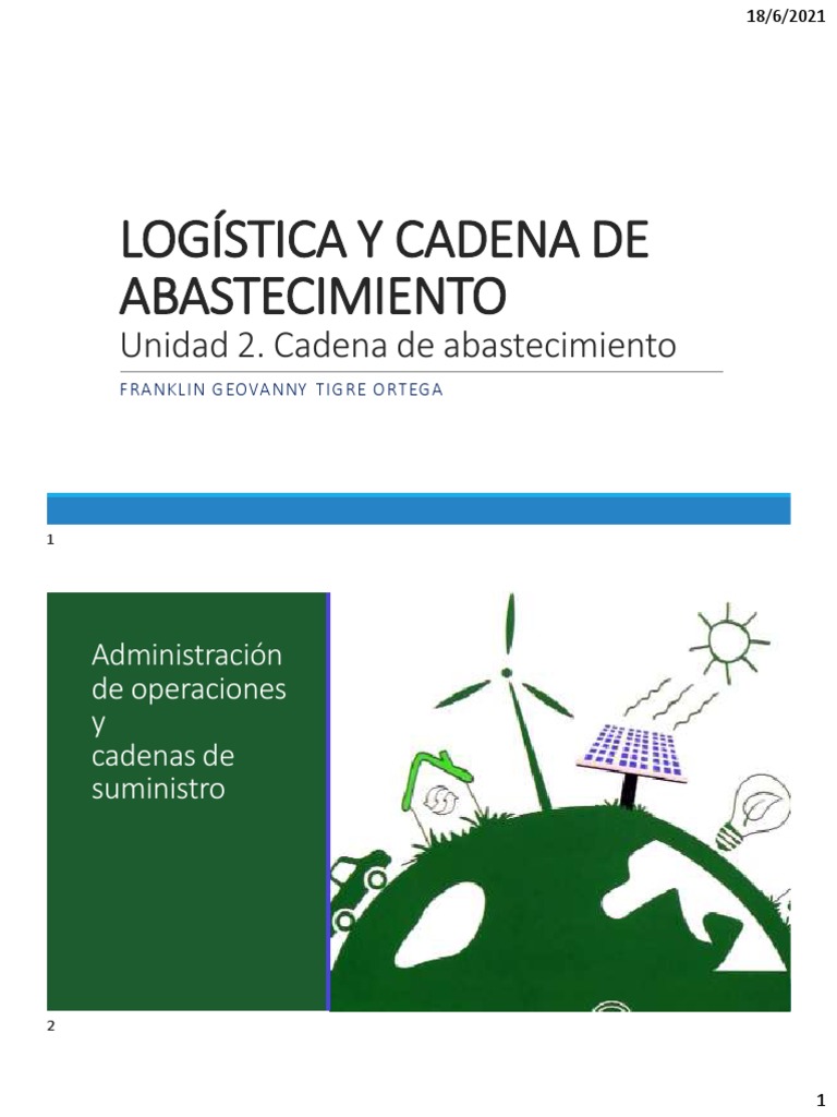 U2. Logistica - Cadena de Abastecimiento | PDF | Lean Manufacturing ...